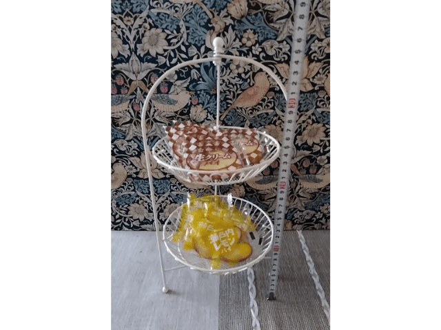 高さを測った二段ラックのイメージ画像