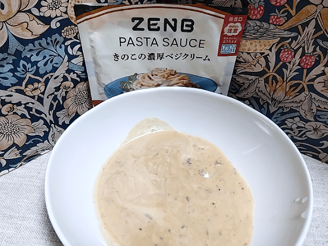 ZENBきのこ濃厚ベジクリームの中身の画像