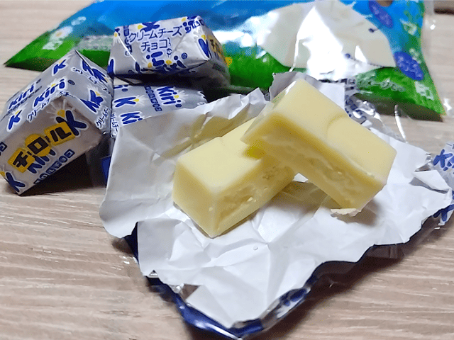 クリームチーズチョコの中身の画像