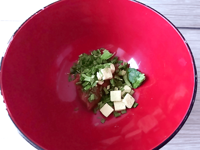 オーサワの有機味噌汁の中身の画像