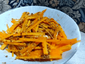 【作り置き＆お弁当】にんじんのマスタード和えのレシピ!!簡単5分で作れる副菜