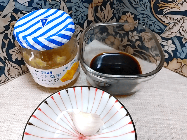 鶏むね肉のオレンジ焼きの調味料の画像