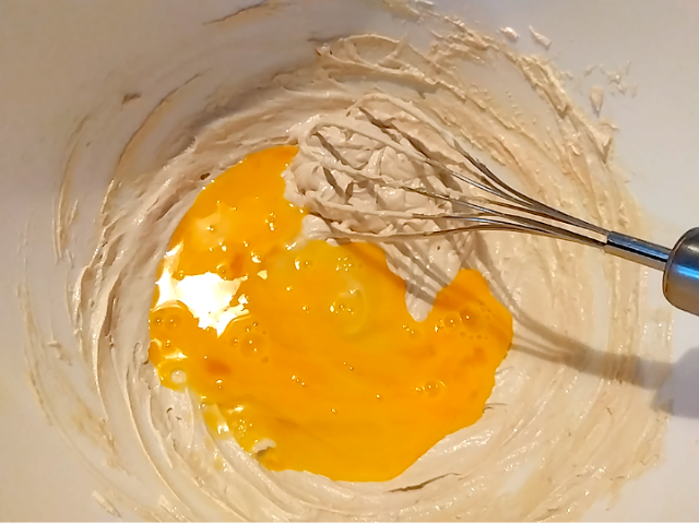 2回目のアイスボックスクッキーの材料を混ぜる画像