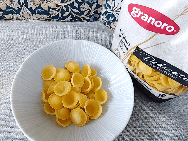 もちもちショートパスタ"オレキエッテ"の食べ方をご紹介【業務スーパー】